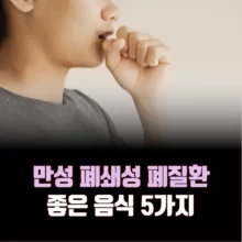 만성 폐쇄성 폐질환 좋은 음식 5가지