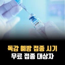 독감-예방-접종-시기-무료-대상자