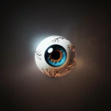 A-cute-3D-rendering-of-an-eye-with-abstract-representations-of-nerves-and-weakness.