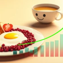 Cute-3D-illustration-showing-elements-related-to-morning-blood-sugar-levels-and-healthy-breakfast.