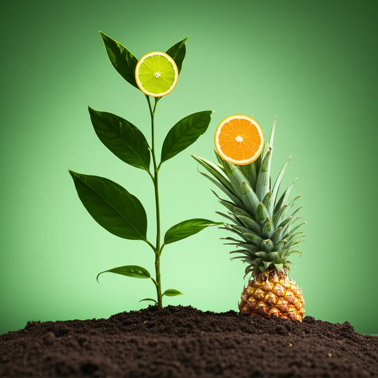 퀘르세틴,-브로멜라인,-비타민C가-함께-작용하여-흡수율을-높이는-과정을-상징적으로-표현한-귀여운-3D-이미지