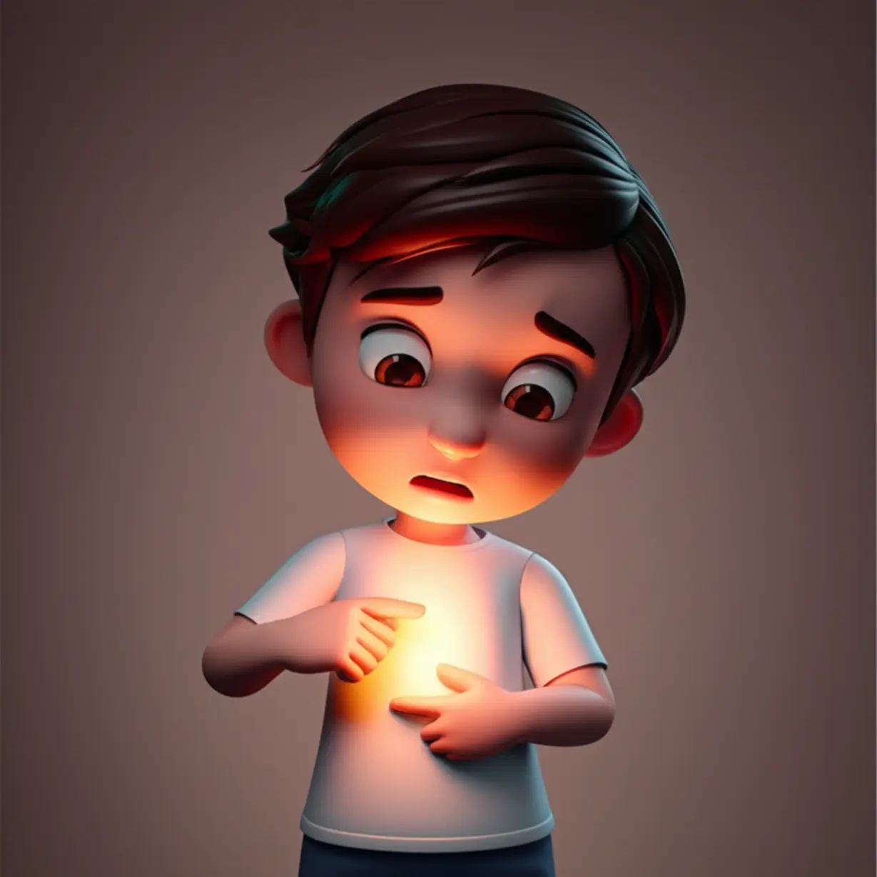 몸에-깜빡이는-작은-경고등을-걱정스럽게-만지고-있는-캐릭터,-미묘한-건강-신호에-주의해야-함을-나타냄