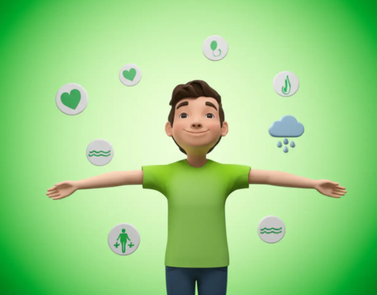 A-person-embodying-overall-well-being-and-vitality,-suggesting-a-full-body-reset-from-peppermint-tea.