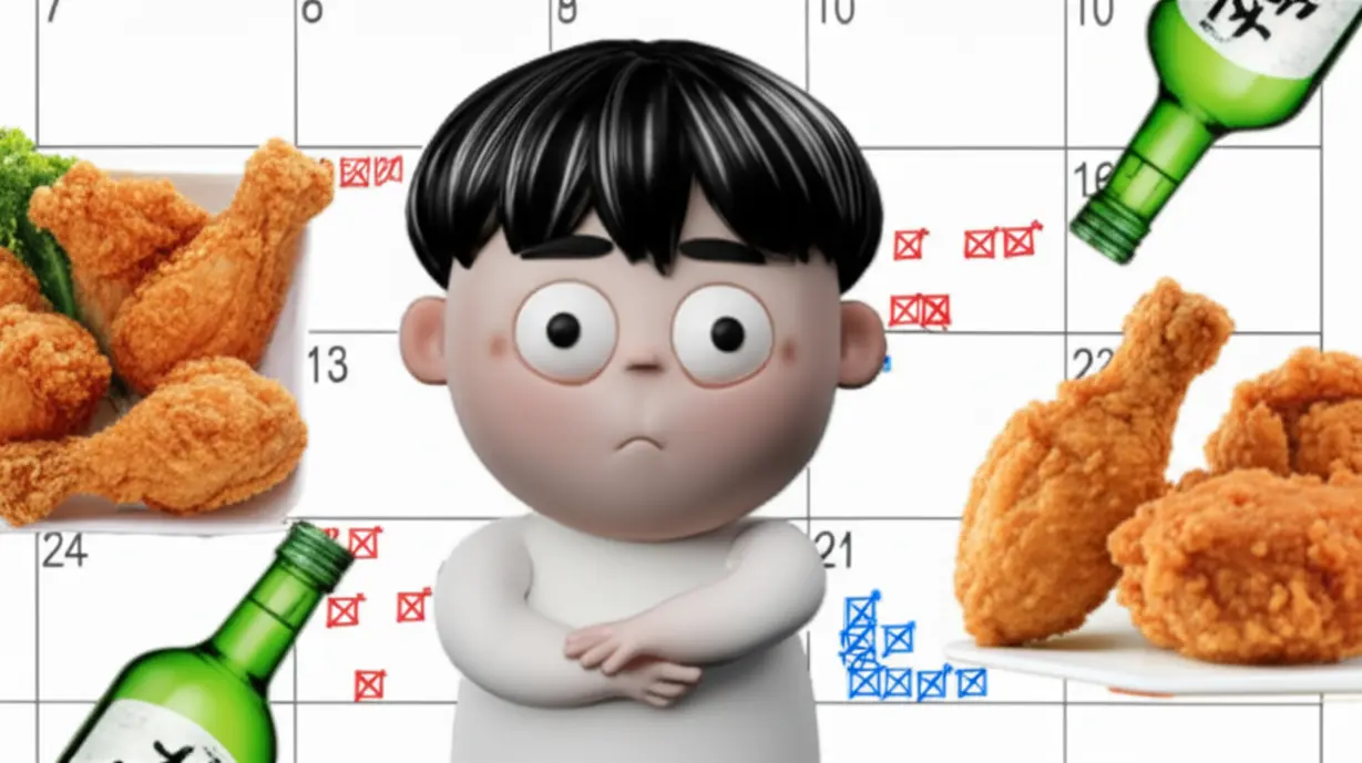 야식과-술자리로-지쳐-보이는-사람의-3D-이미지