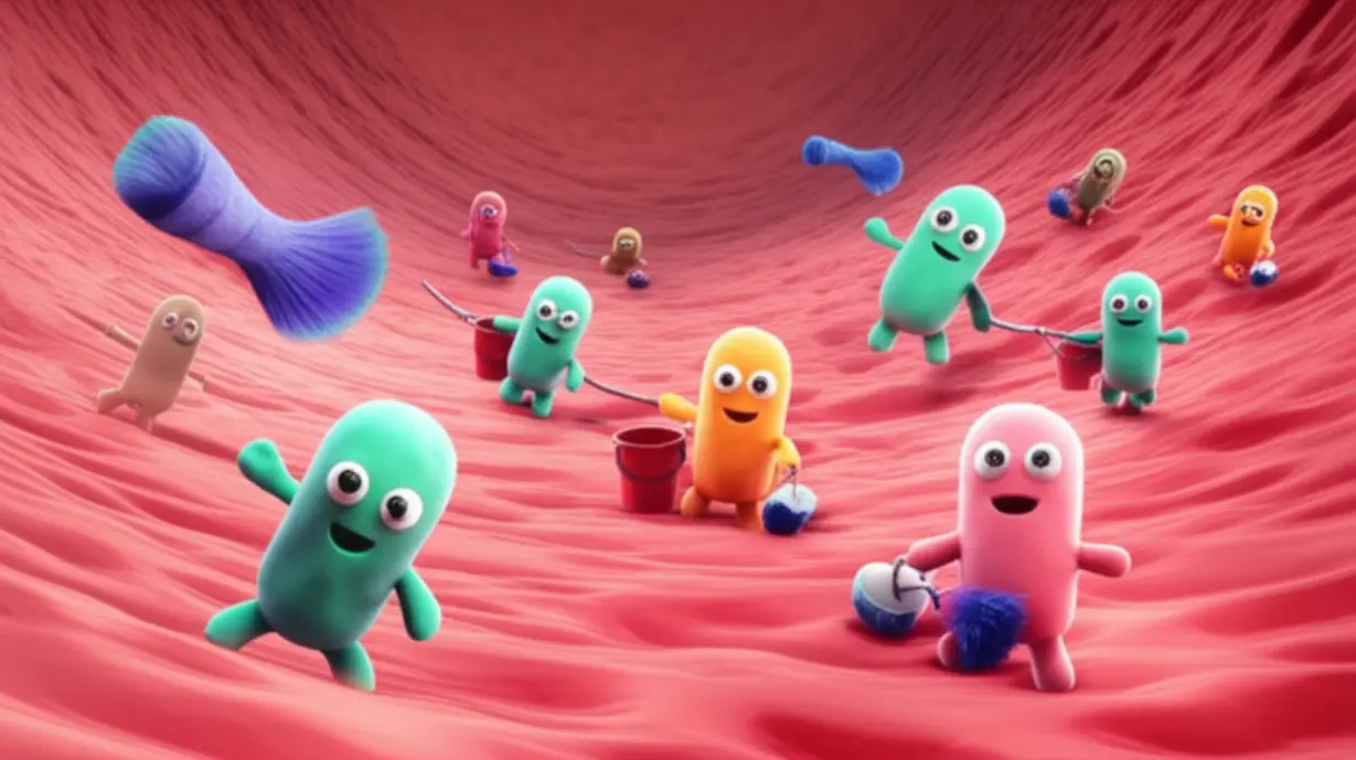 Microscopic-view-of-healthy-gut-with-fiber-molecules-and-beneficial-bacteria.