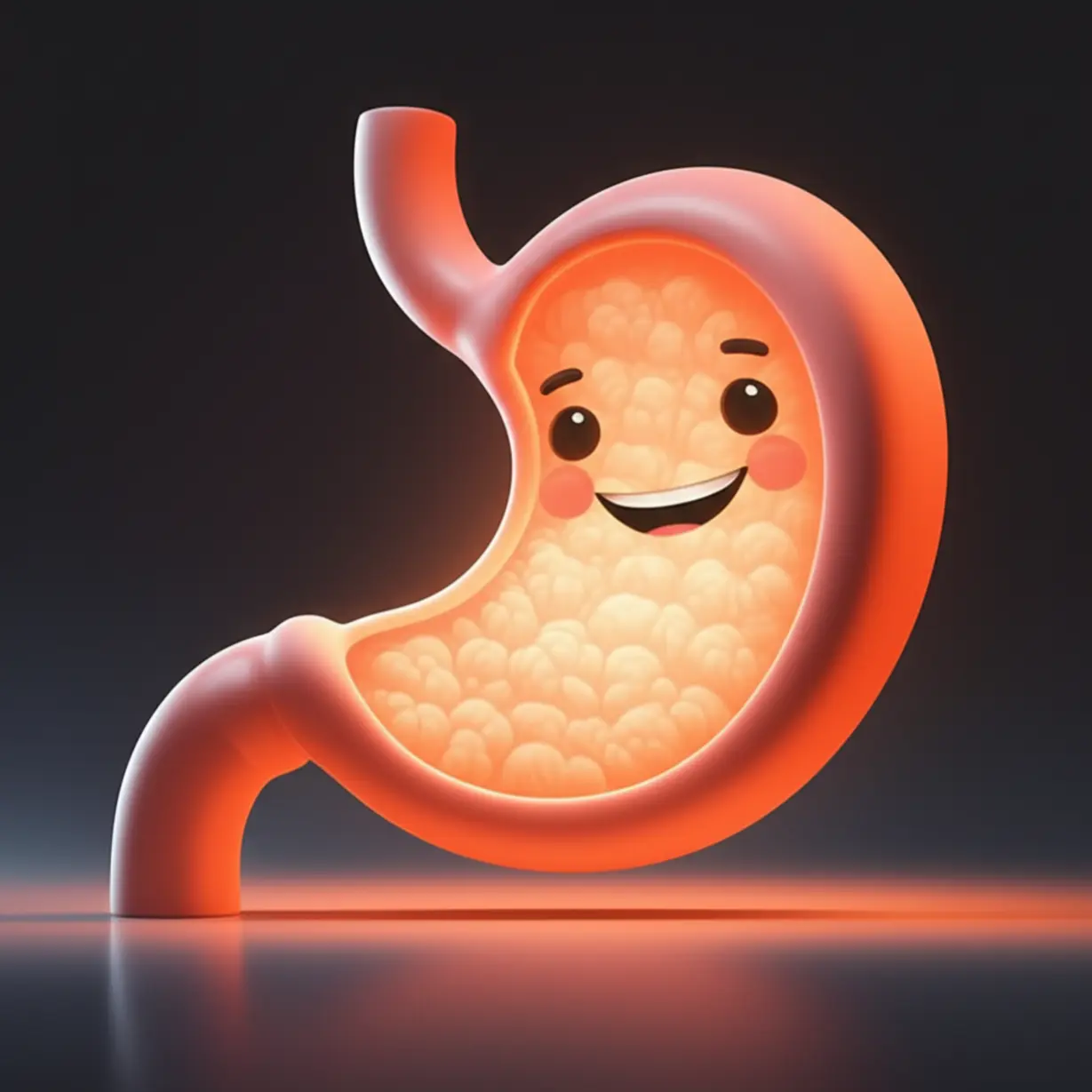 밤꿀로-속이-편안하고-행복해진-위장의-모습