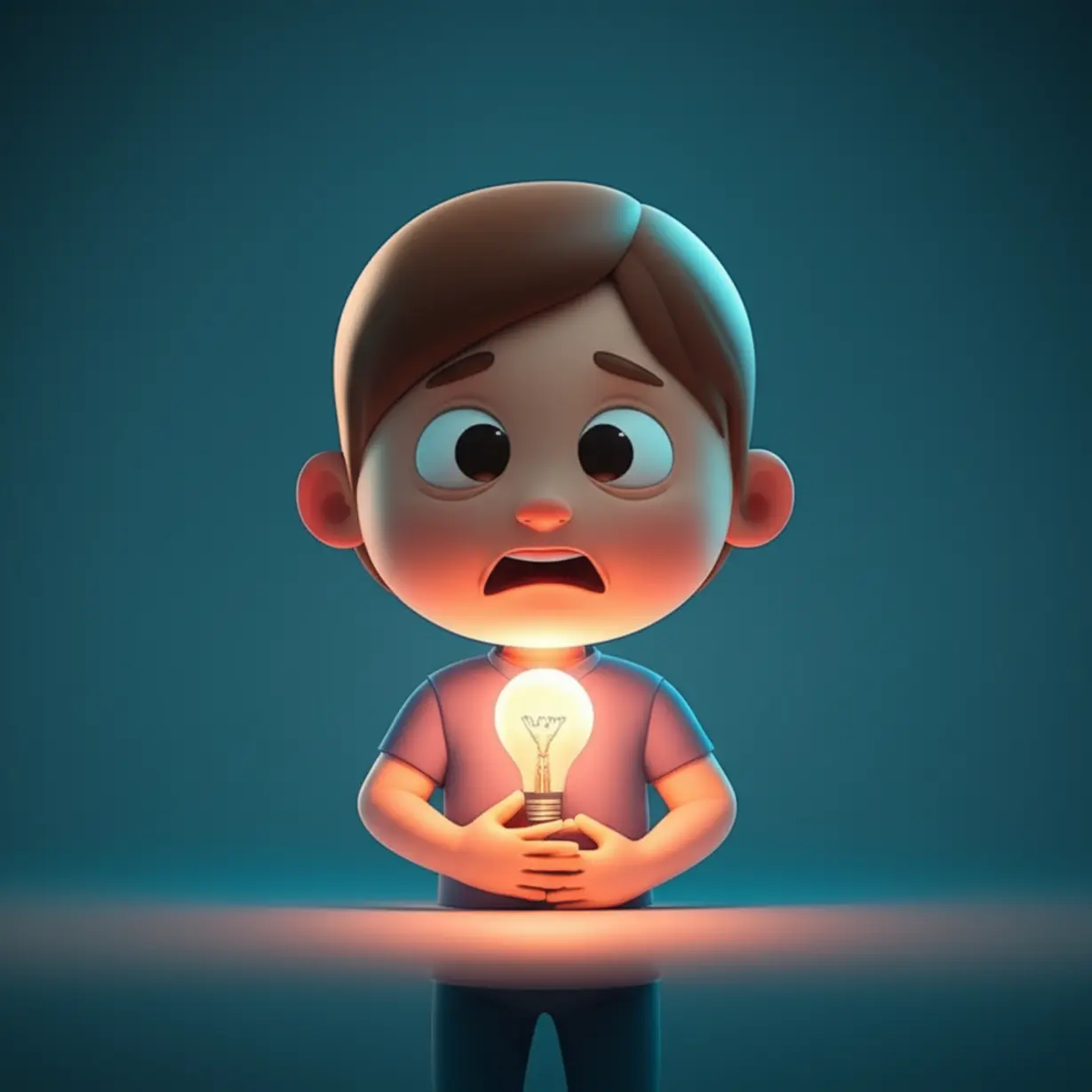 한-사람이-가슴을-잡고-걱정스럽게-서-있고,-뱃속에서-빛나는-전구가-떠오르며-통증의-숨겨진-원인을-나타냅니다.