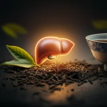 건강하고-빛나는-간-이미지와-헛개차-찻잔