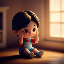 A-person-reflecting-on-their-hidden-anxieties-in-a-peaceful-setting.