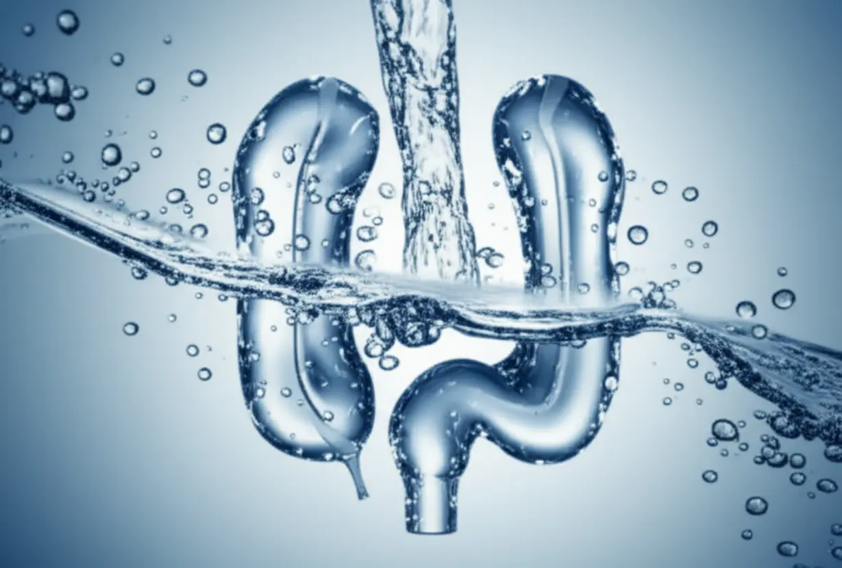 맑고-투명한-3D-내부-기관-캐릭터가-물을-정화하며-반짝이는-거품에-둘러싸여-있습니다.