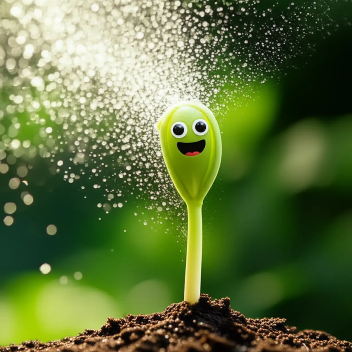 맑은-공기-속에서-기쁨에-겨워-스트레칭하는-귀여운-3D-새싹-이미지