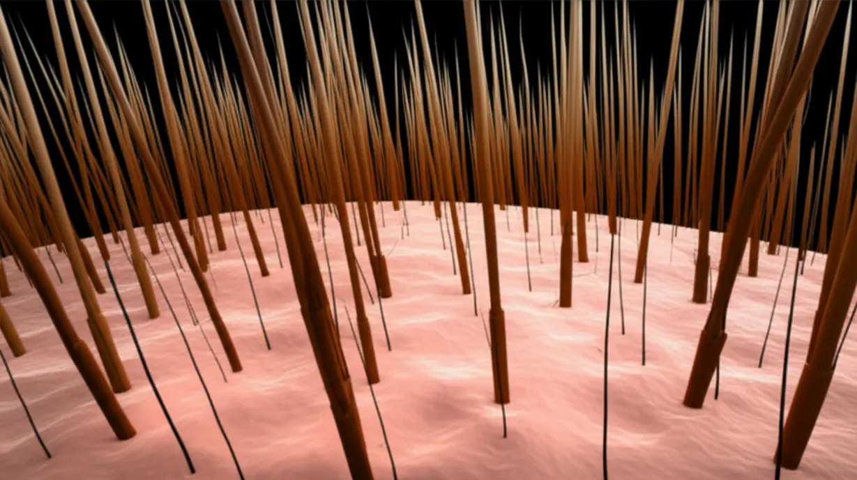 스트레스-받은-모낭의-미세한-손상-모습