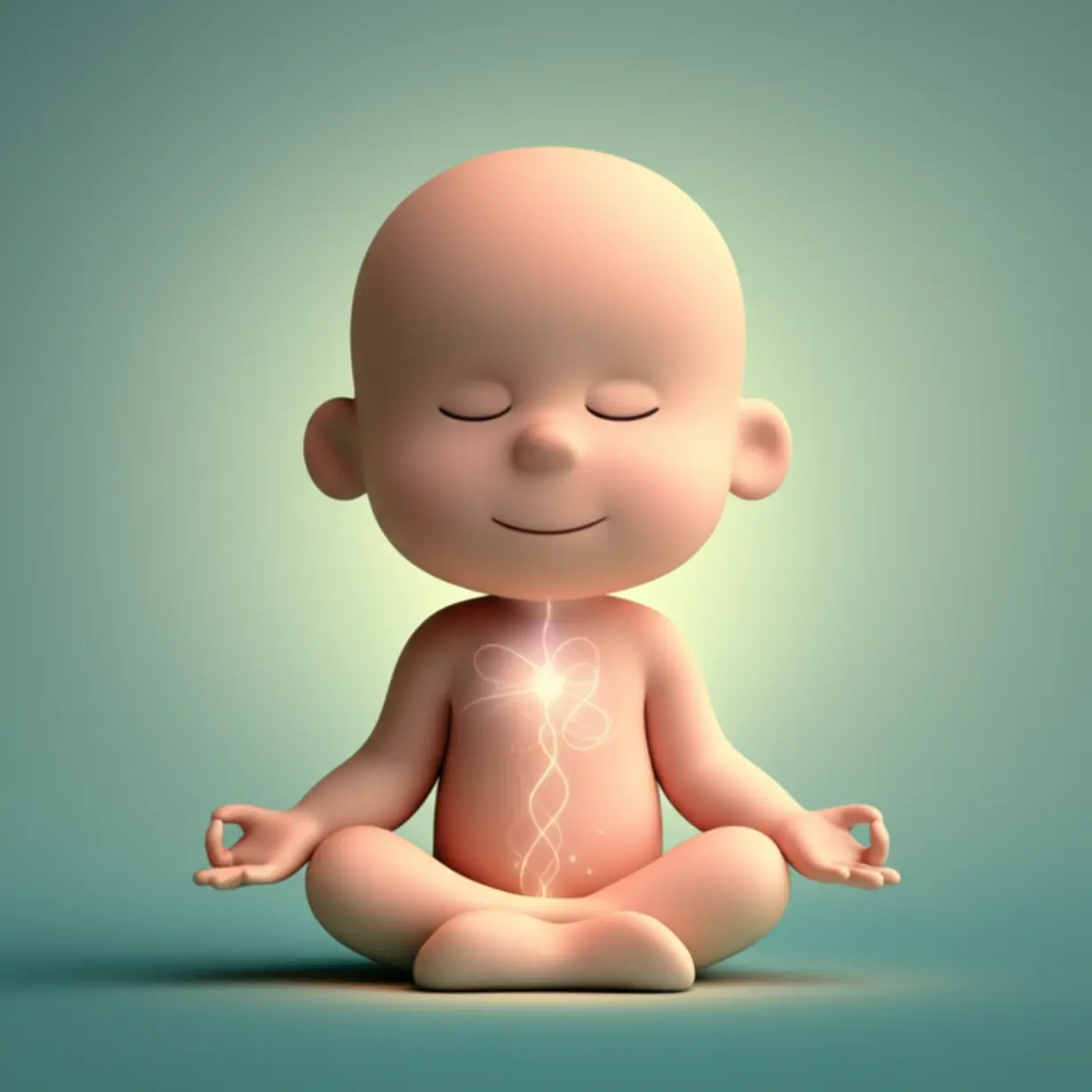 A-person-meditating-calmly-with-soft-light,-energy-waves-flowing-from-heart-to-stomach,-symbolizing-peace-and-balance.