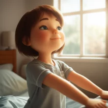 아침에-개운하게-기지개를-켜는-사람의-3D-이미지