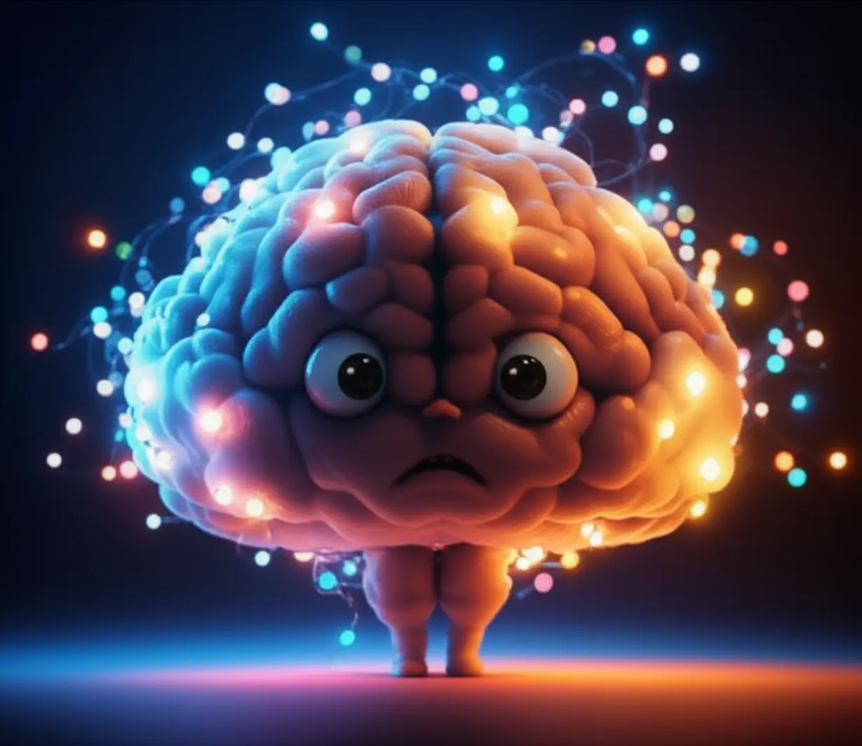 A-confused-brain-shaped-cloud-surrounded-by-swirling-lights.