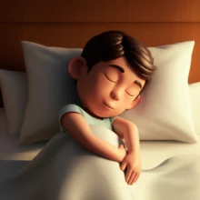 아늑한-이불-아래-평화롭게-잠든-사람의-모습.