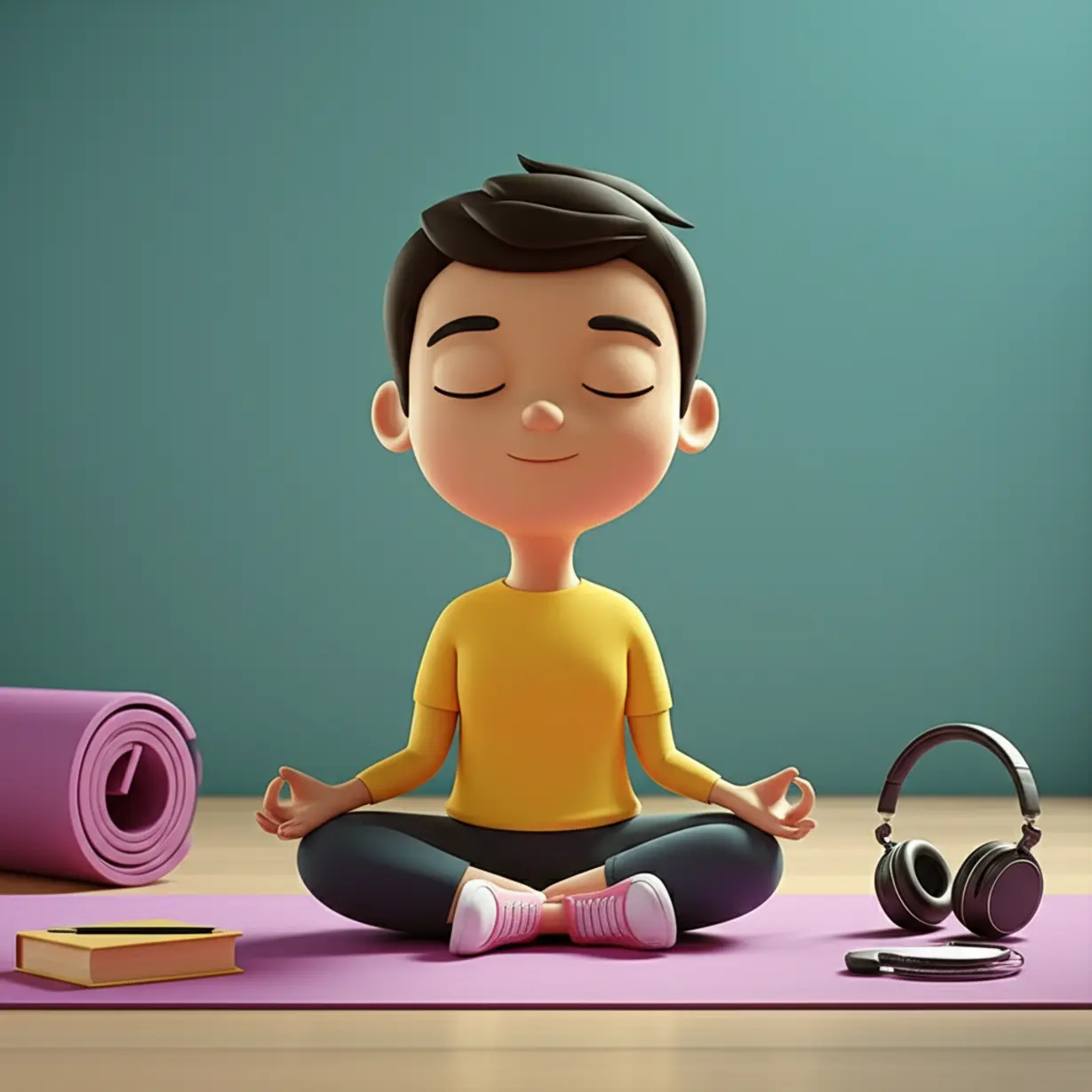 평화롭게-스트레스를-해소하는-사람