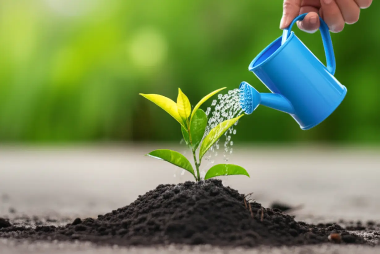 식물에-물을-주며-건강을-가꾸는-귀여운-3D-이미지