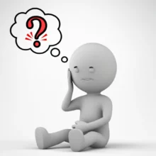 팔-통증으로-고민하는-사람이-팔을-바라보는-귀여운-3D-이미지