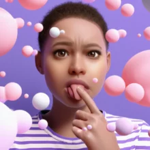 혀끝에-쓴맛이-느껴져-의아해하는-사람의-모습