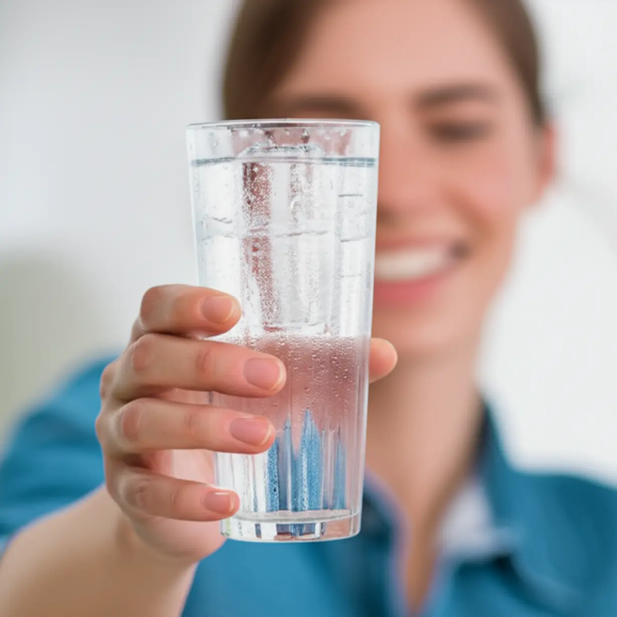 얼음이-담긴-시원한-음료-잔과-편안하게-휴식하는-사람의-모습