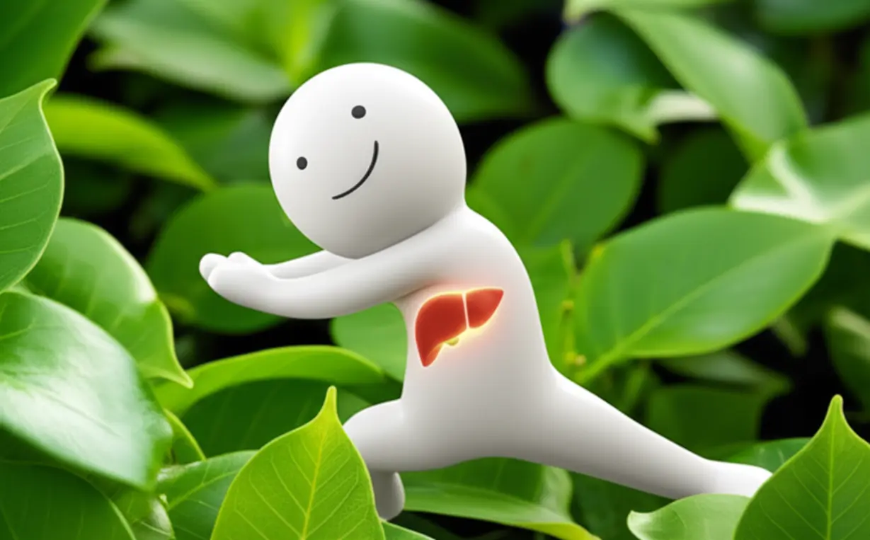 활기찬-사람-형상-캐릭터가-가슴-속에-빛나는-간을-가지고-힘껏-스트레칭하고-있다.