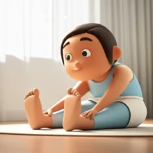 A-person-stretching-with-relief,-indicating-improved-health.