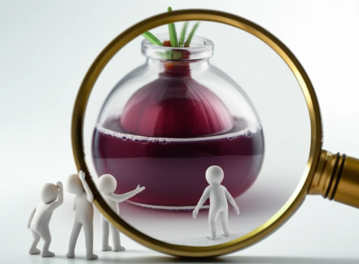 A-magnifying-glass-inspecting-a-high-quality-health-product,-showing-attention-to-detail.