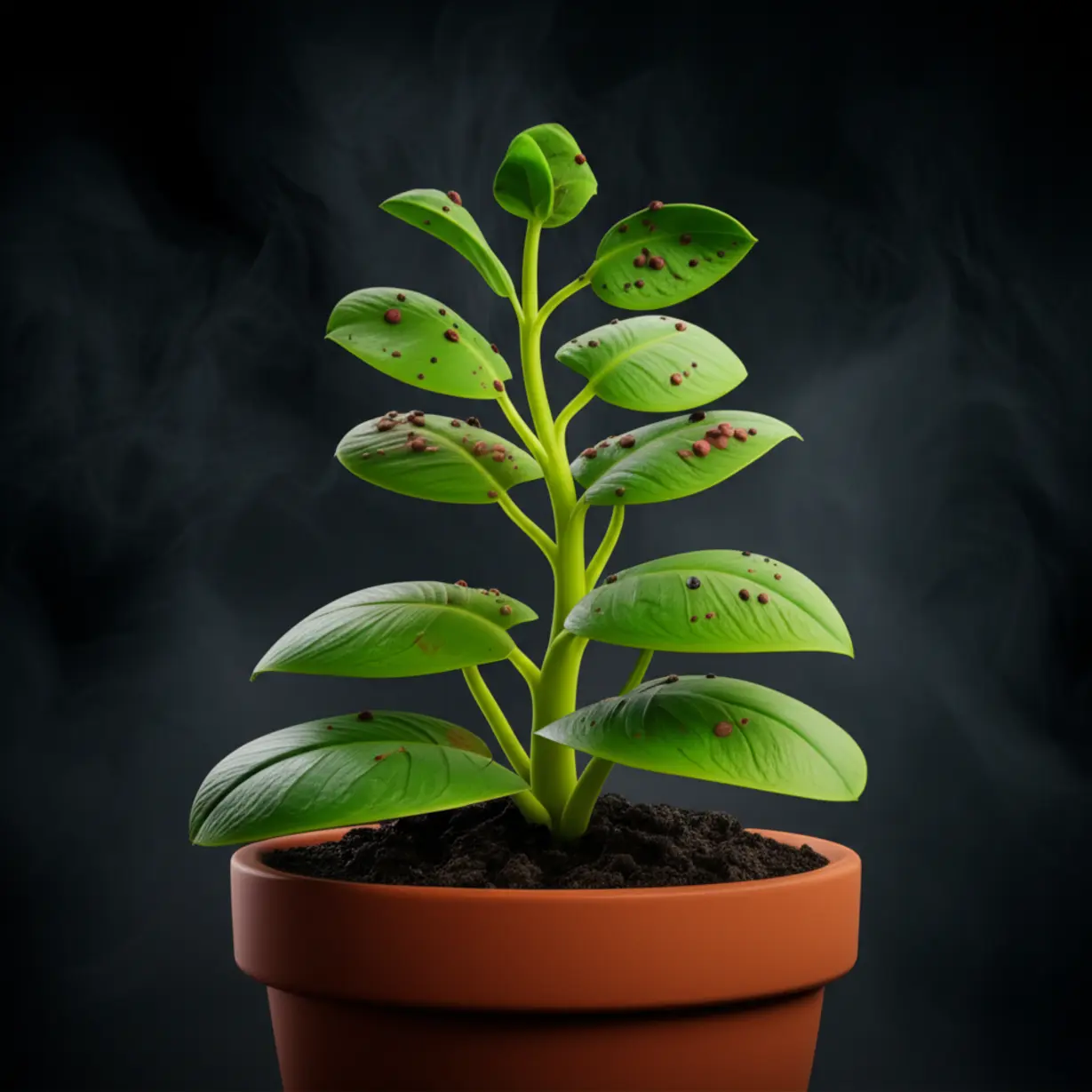 스트레스로-인해-점차-시들고-피부에-문제가-생기는-식물의-모습