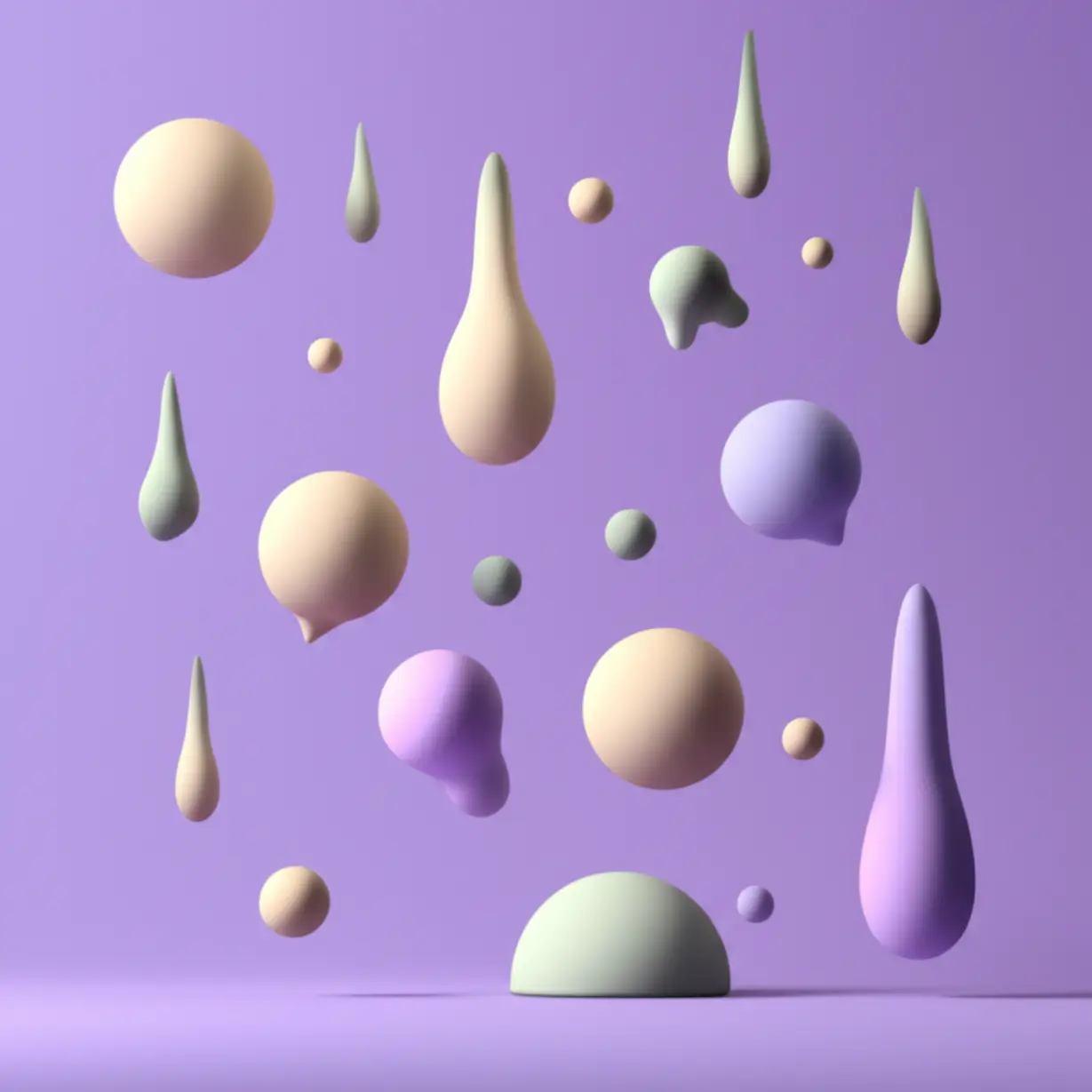 미묘한-신체적,-감정적-불편함을-나타내는-추상적인-형태의-3D-이미지