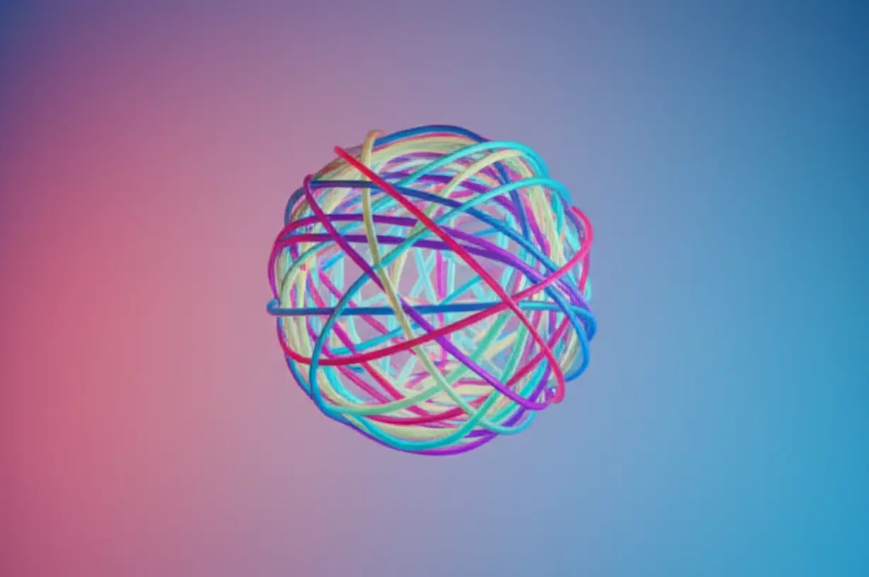 복잡하게-얽힌-생각과-감정을-나타내는-빛나는-뉴런-망-또는-엉킨-실타래의-귀여운-3D-이미지