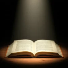 아늑한-방에서-책에서-새어-나오는-따뜻한-빛이-숨겨진-비밀을-암시하는-3D-이미지