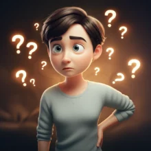 A-person-looking-curious-about-their-body,-with-mysterious-glowing-symbols,-representing-hidden-kidney-signals.