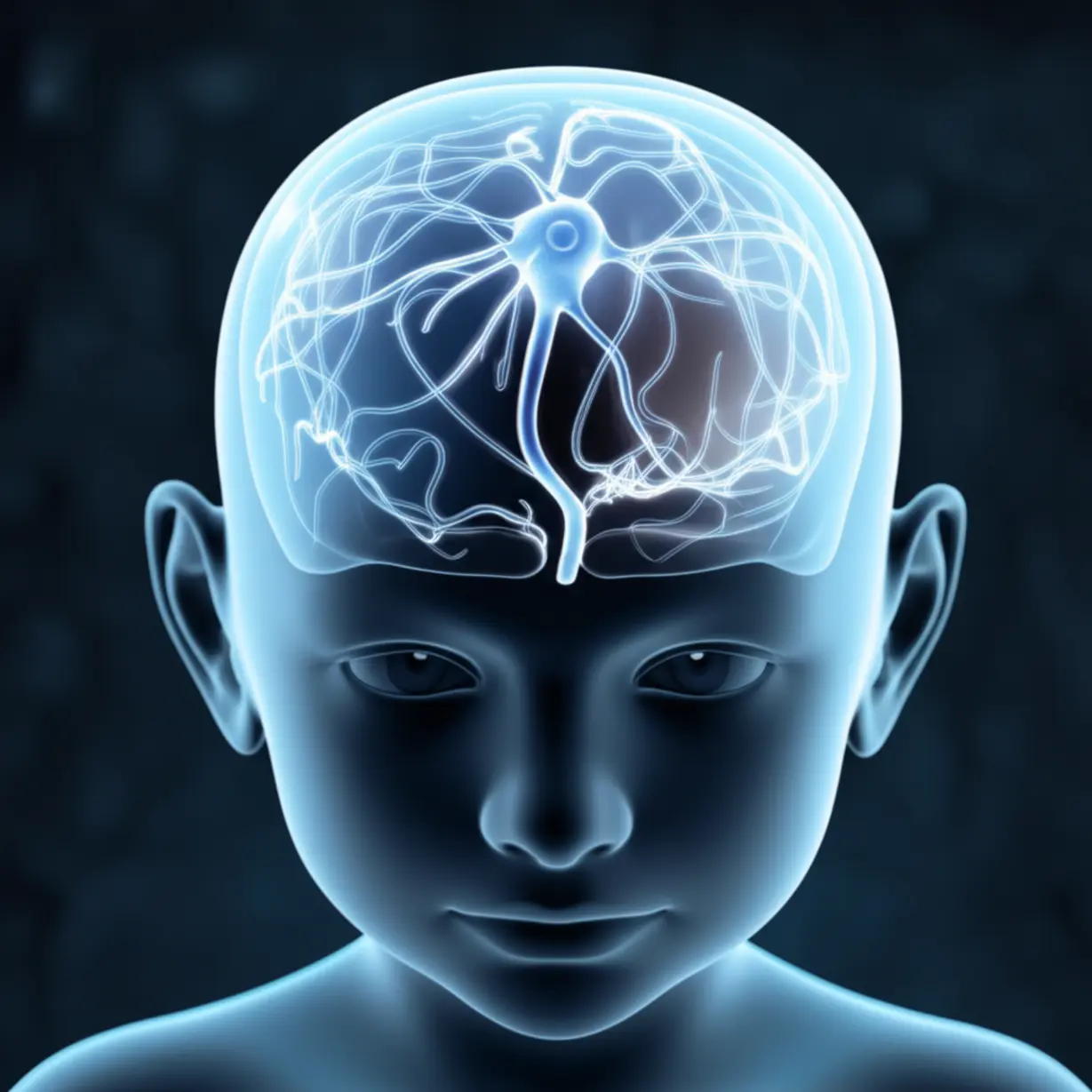 두뇌-속-신경-회로가-스트레스에-반응하여-빛나거나-엉키는-추상적인-모습