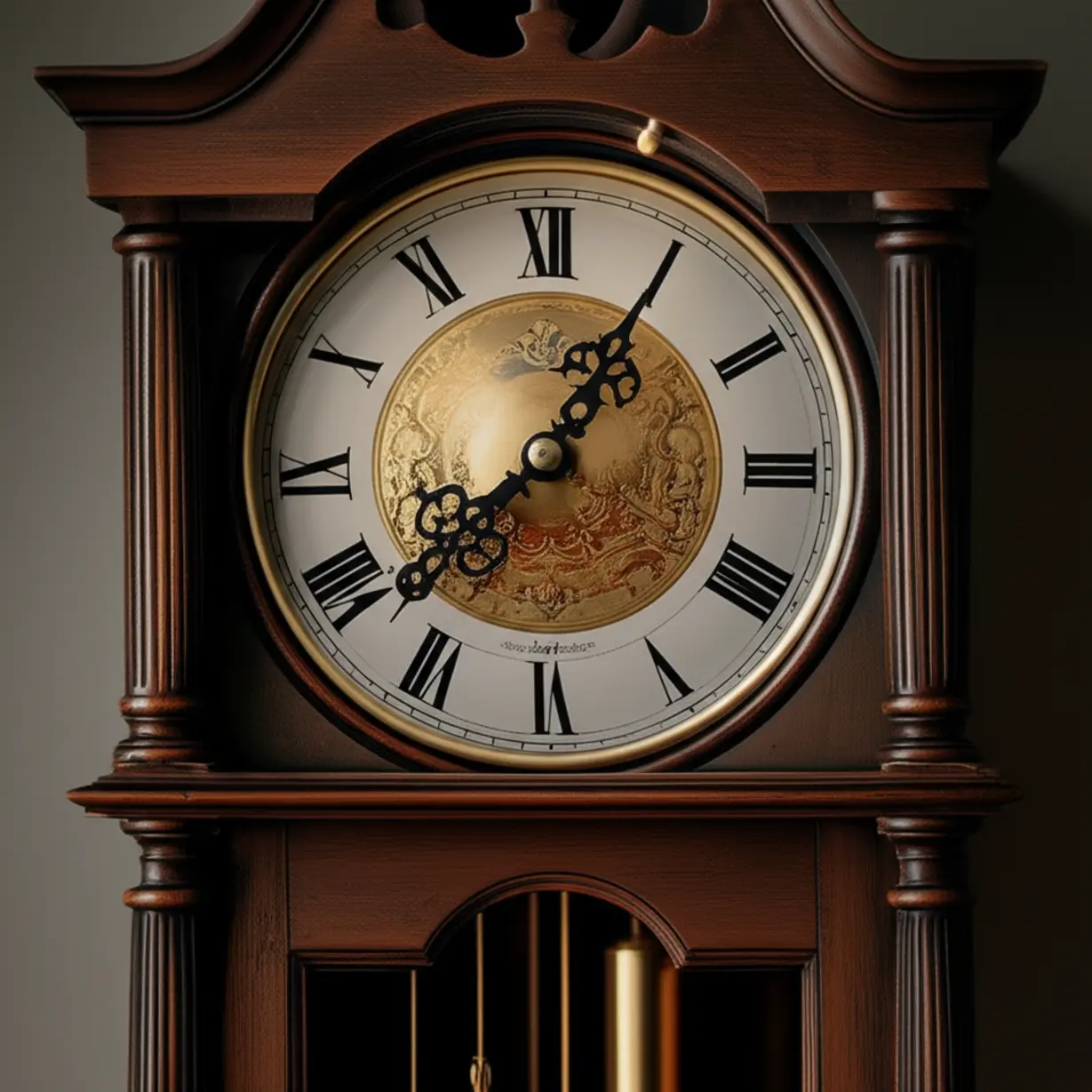 시간이-우아하게-흐르는-것을-나타내는-앤티크-시계의-3D-이미지