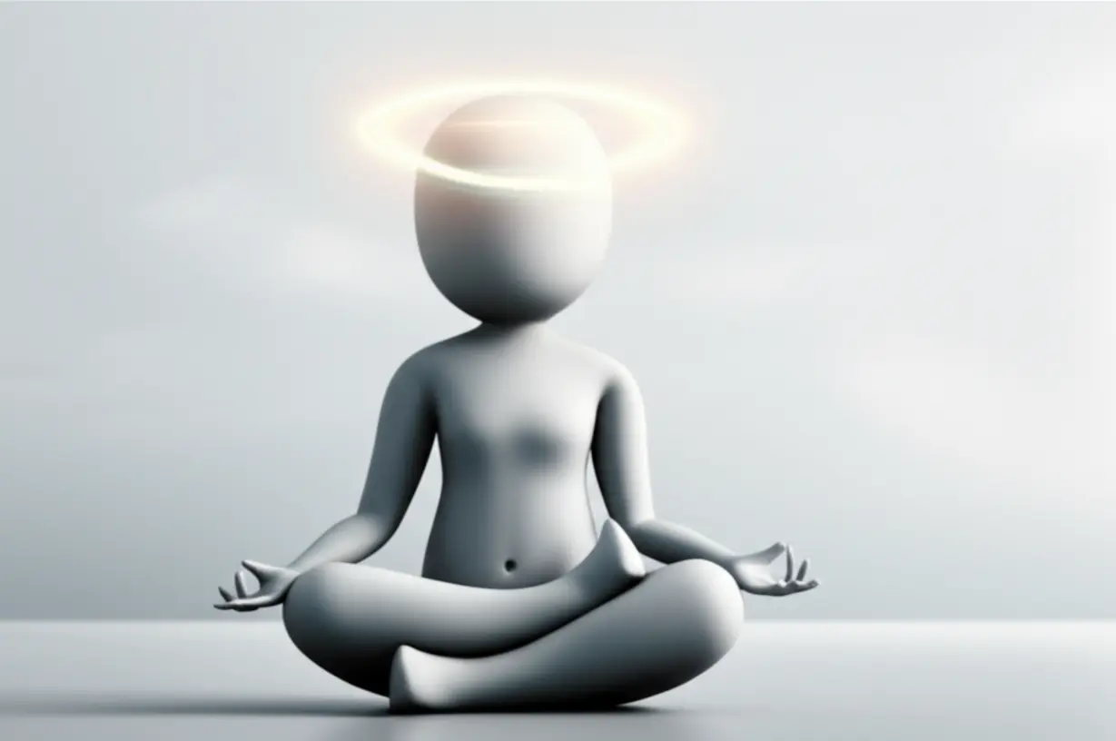 내면의-평화를-찾아-명상하며-빛나는-후광을-띠는-사람의-모습