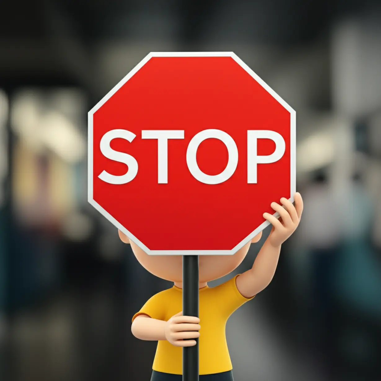 A-person-holding-a-red-stop-sign,-symbolizing-urgent-health-signals-that-require-immediate-attention.