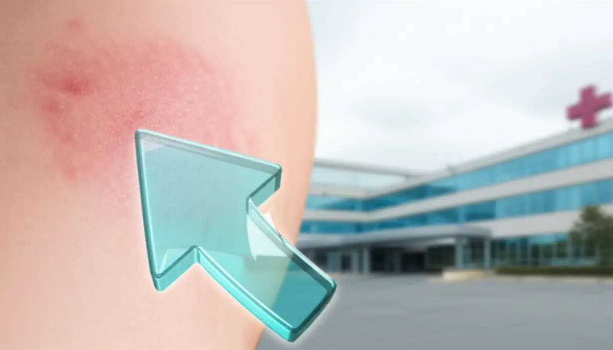 작은-화상-부위와-함께-병원으로-가는-길을-안내하는-이미지