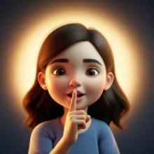 A-cute-3D-character-whispering-a-secret-with-a-finger-on-their-lips,-hinting-at-a-powerful-health-tip.
