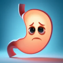 스트레스와-걱정으로-살짝-힘들어-보이지만-희망을-잃지-않은-귀여운-3D-위-캐릭터가-SOS-신호를-보내는-모습