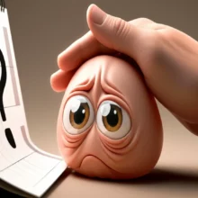 위축된-위-캐릭터가-걱정스러운-표정으로-달력을-보고-있고,-따뜻한-손이-위를-위로하는-모습.