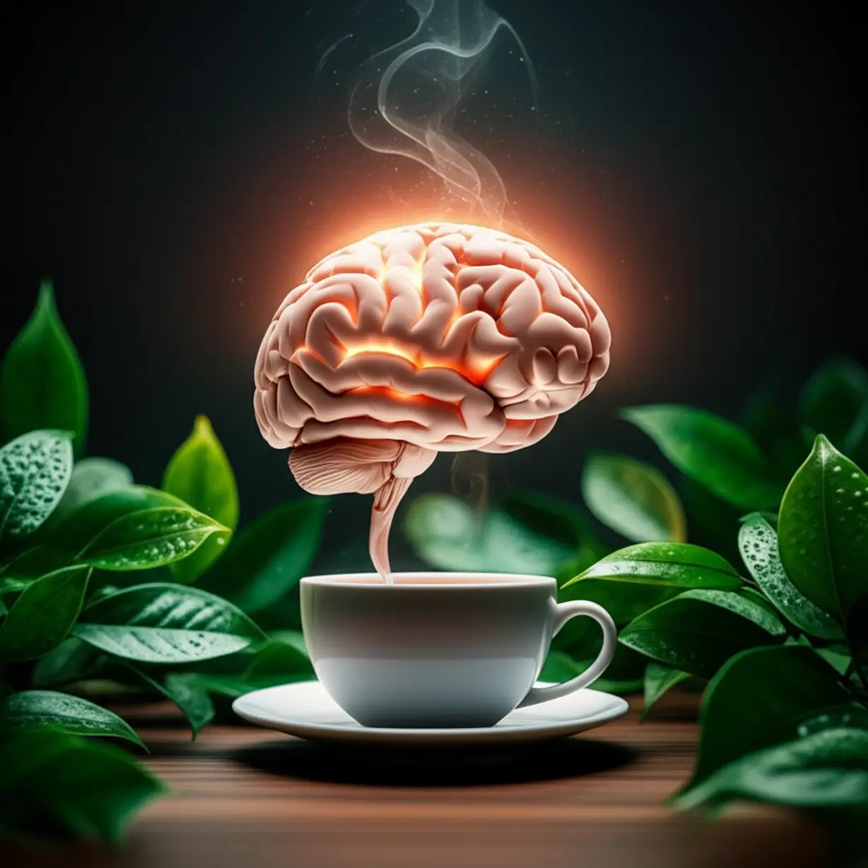 A-cute-3D-illustration-of-a-brain-energized-by-a-coffee-cup,-representing-enhanced-mental-function-and-sustained-energy.