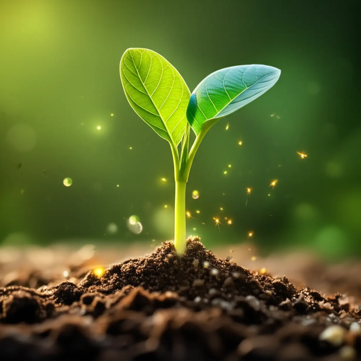 A-vibrant-green-sprout-growing-from-the-earth,-symbolizing-natural-vitality.