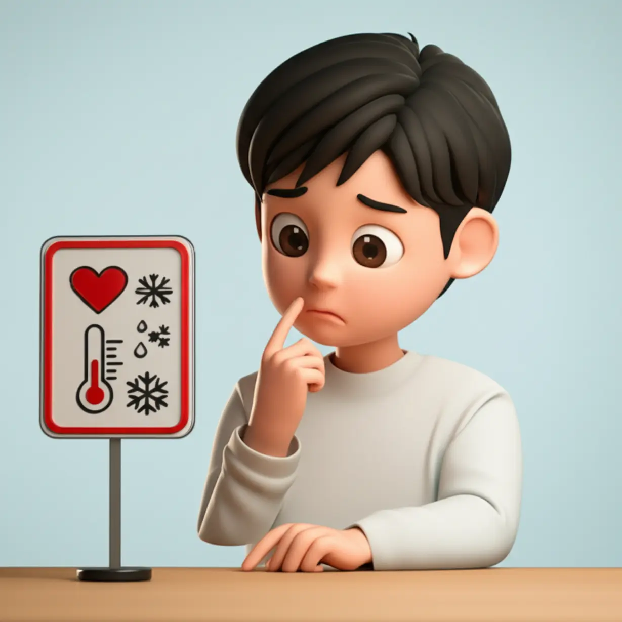 찬물샤워-전-주의사항을-확인하는-모습
