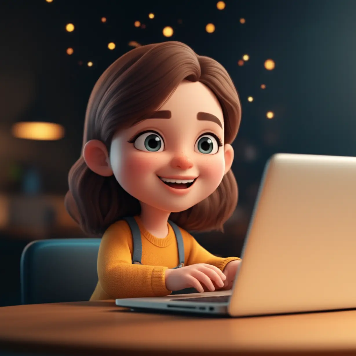 A-cute-3D-illustration-of-a-person-with-a-clear-and-focused-mind,-productively-working,-radiating-a-sense-of-well-being.