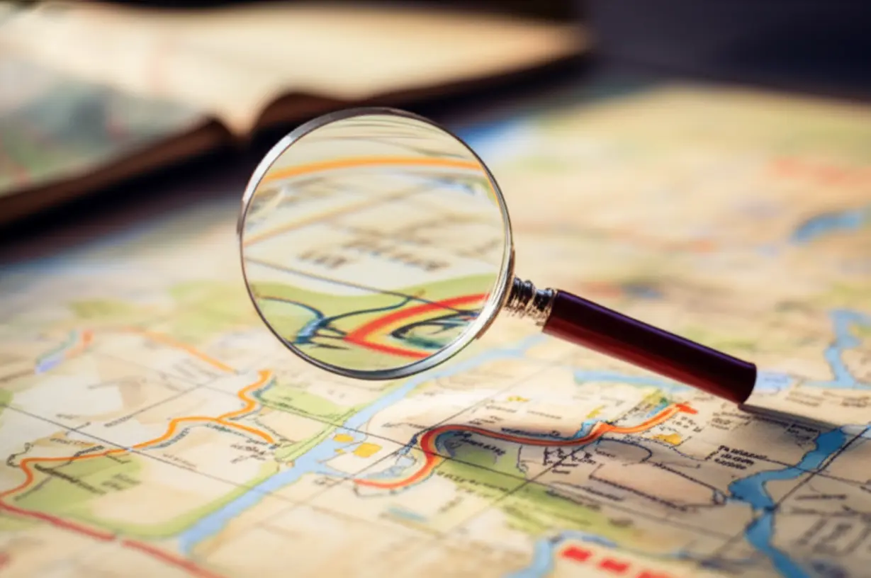 A-cute-3D-image-showing-a-magnifying-glass-revealing-a-hidden-detail-on-a-map,-symbolizing-the-discovery-of-overlooked-health-signals.