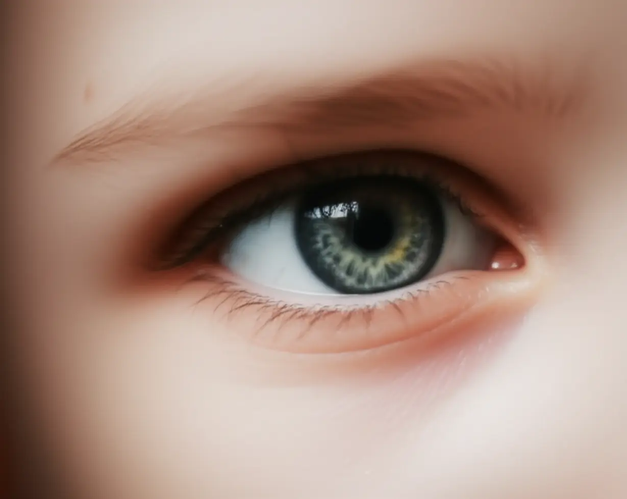 눈의-피로와-건조함을-나타내는-귀여운-3D-일러스트와-작은-경고-신호