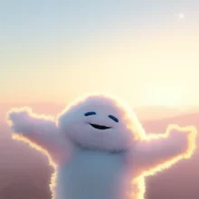 아침-햇살-아래-기지개를-켜며-평화롭게-웃는-구름-캐릭터