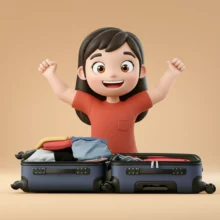 행복하게-여행-가방을-싸는-사람의-모습.