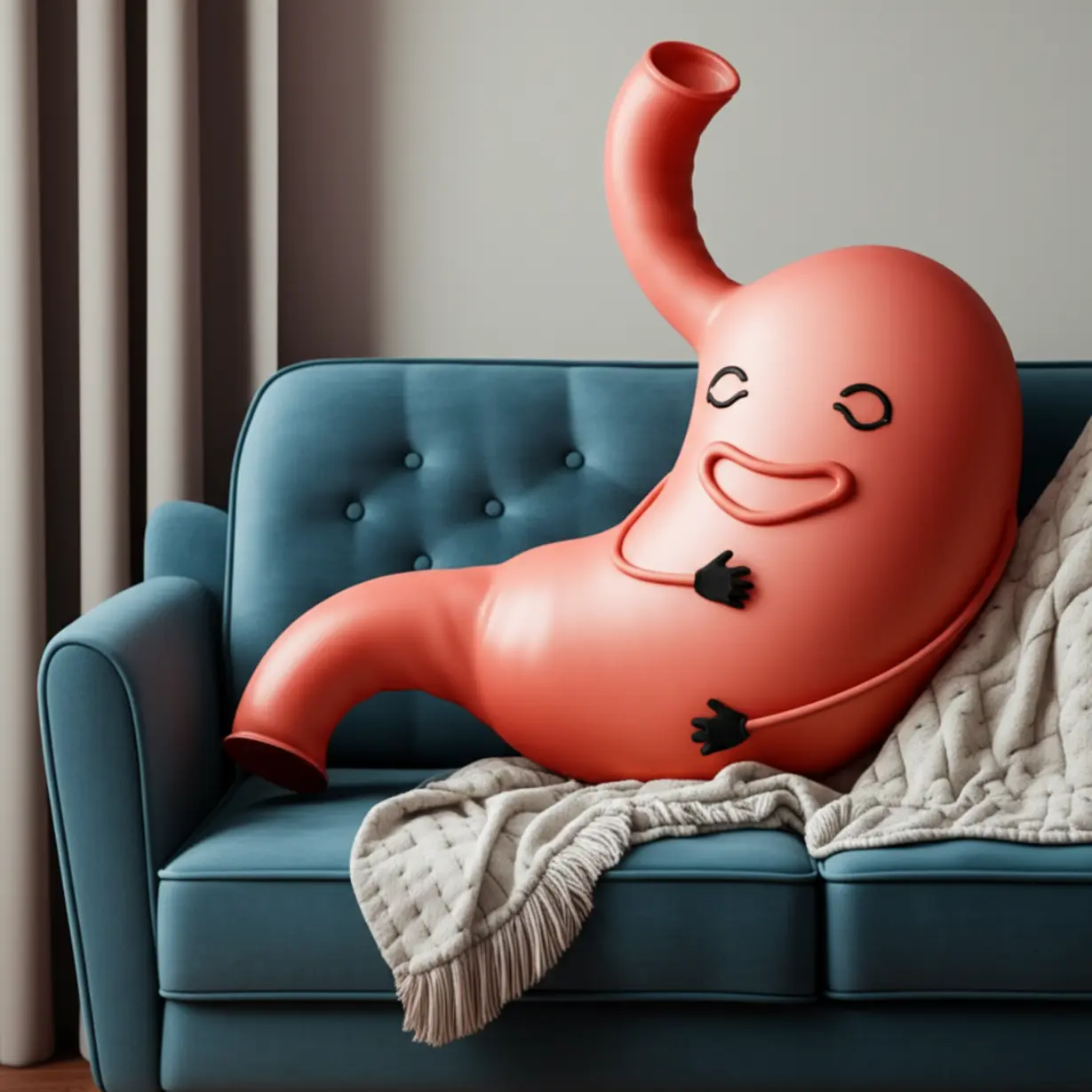 담요를-덮고-편안한-소파에-누워있는-행복하고-잘-쉬는-위-캐릭터